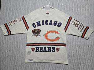 Vintage 1990 Chicago Bears 3/4 Shirt Long Gone Series Size Large